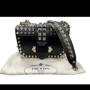 Prada cahier studded crossbody